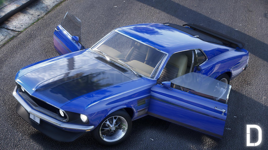 Ford Mustang Boss302 1969 | Debadged | Template
