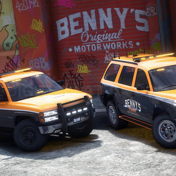 Benny's Mechanics Tow Vanilla Pack | 10 Vehicles | Templates