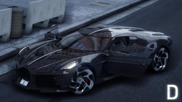Bugatti La Voiture Noire | Debadged | Animated Spoiler