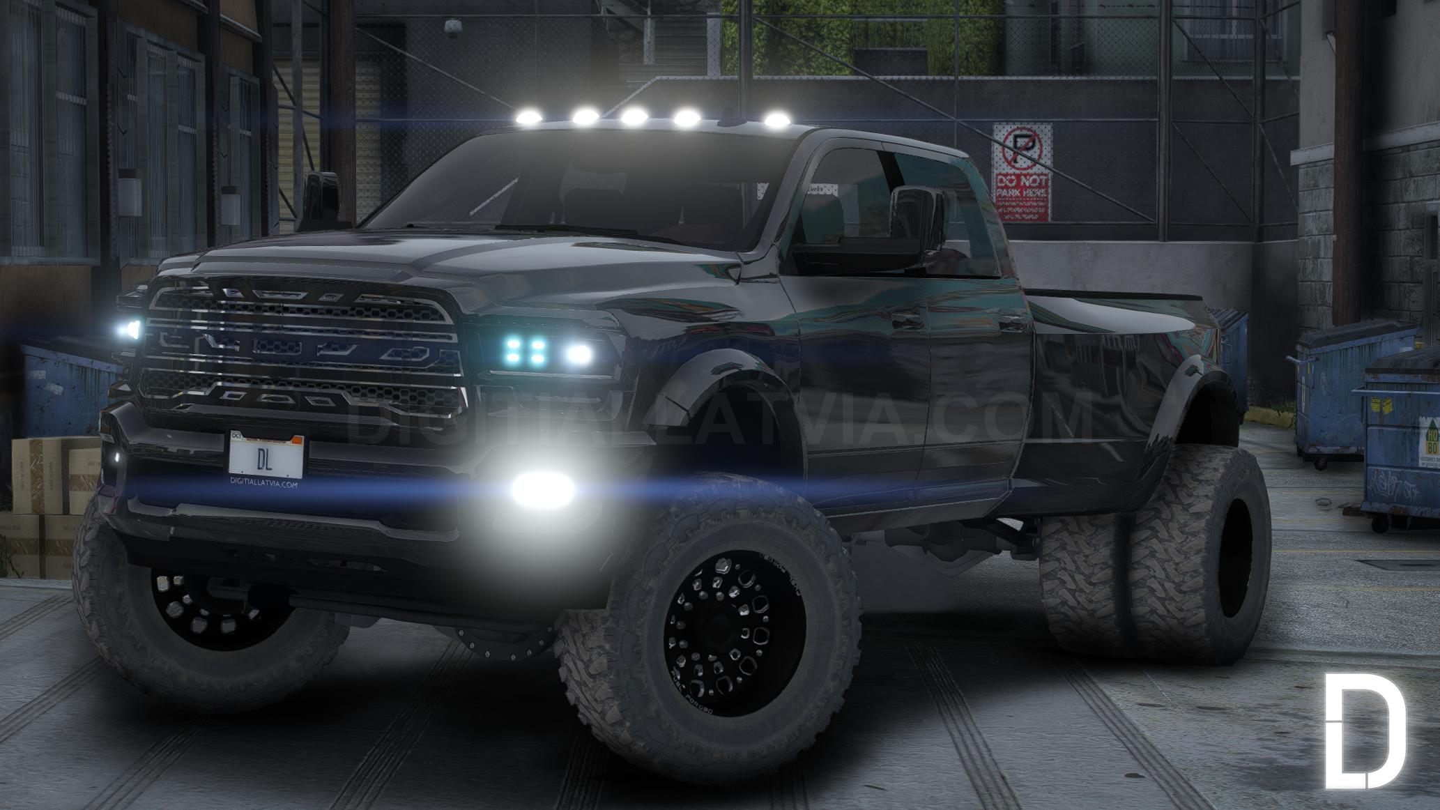 Dodge Ram 3500 HD Truck + Trailer | Debadged