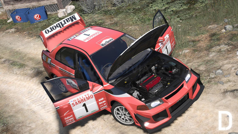 Mitsubishi Lancer Evolution VI | Embleme entfernt | Tuning | Vorlage