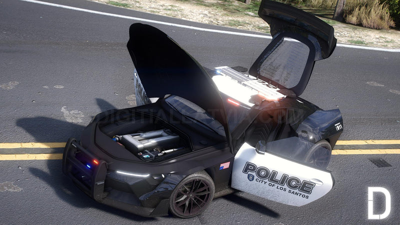 Dinka Jester RR Widebody Police V3 Custom | Tuning | Template | Custom Sound