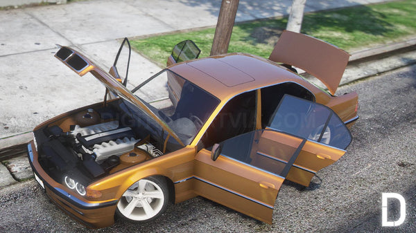 BMW E38 750iL Stanced | Debadged