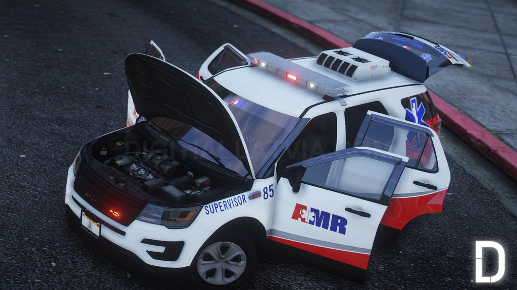 FiveM Ford Explorer 2016 EMS AMR | Debadged | Template – DigitalLatvia