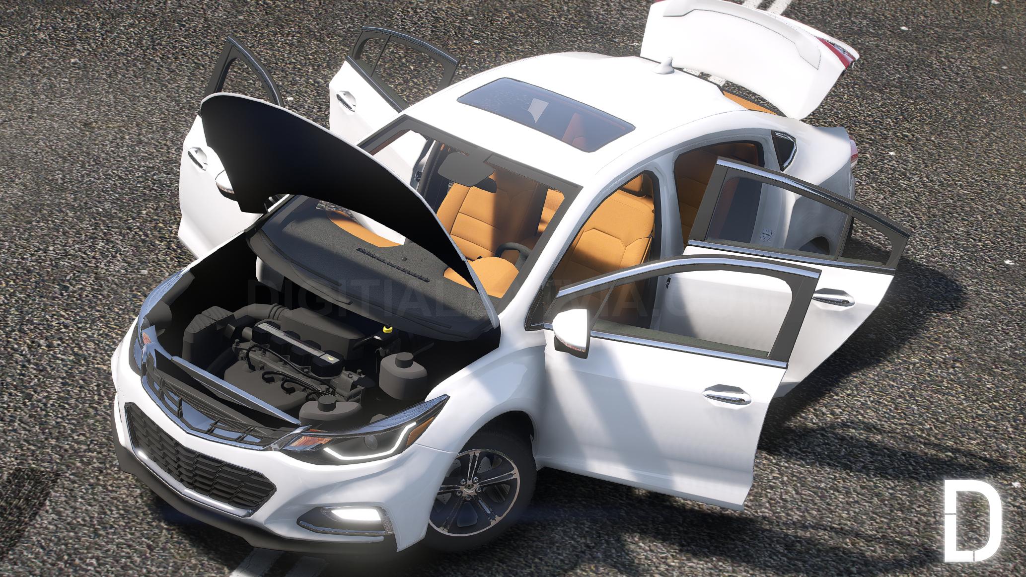 Chevrolet Cruze RS 2018 | Debadged | Template