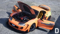 Toyota Supra A80 Mk4 Widebody RHD | Debadged | Template