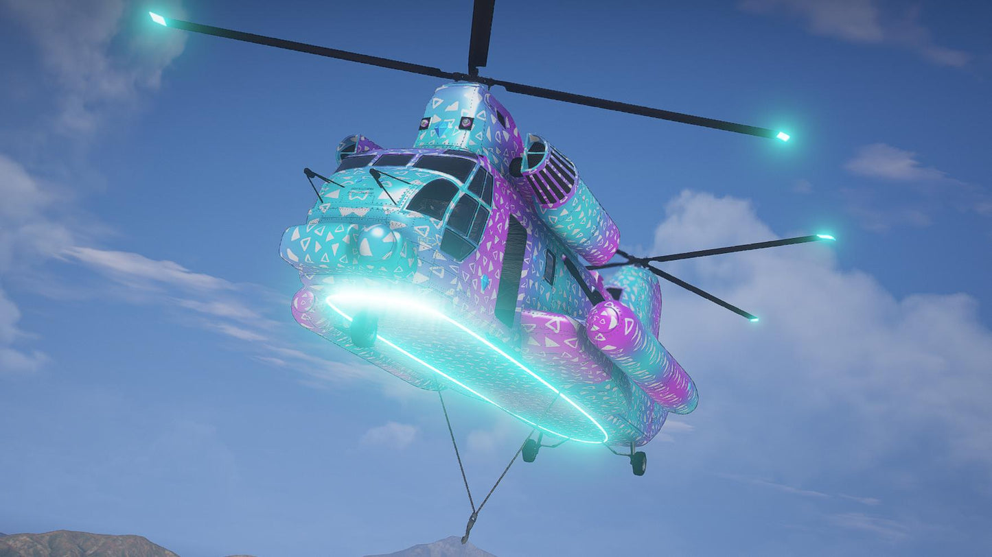 Cargobob Neon Helicopter