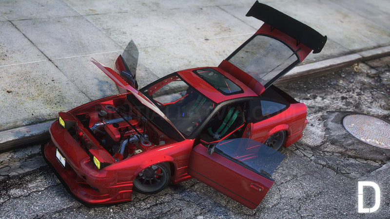 Nissan 180SX Type-X | Embleme entfernt | Tuning