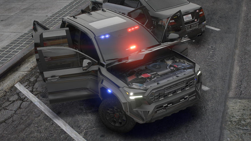 Toyota Tacoma 2024 Polizei Unmarkiert | Ohne Abzeichen | Vorlage