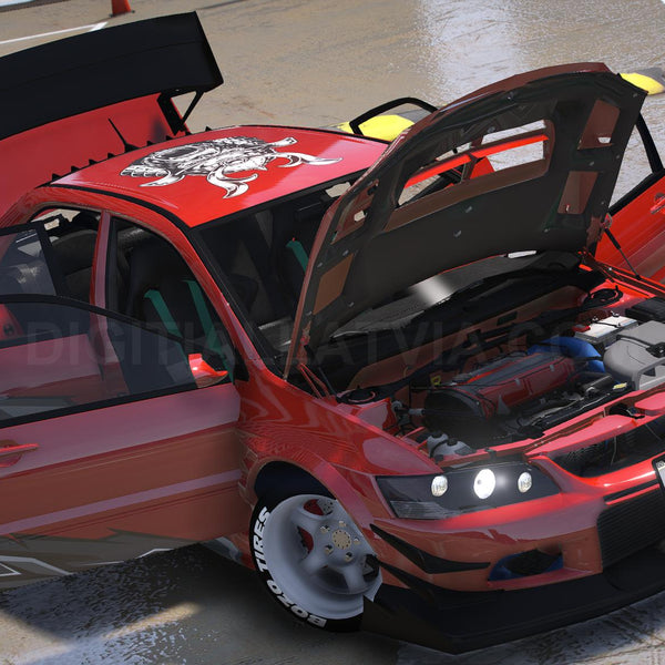 Mitsubishi Lancer Evolution IX Voltex | Debadged | Tuning | Template | Custom Sound