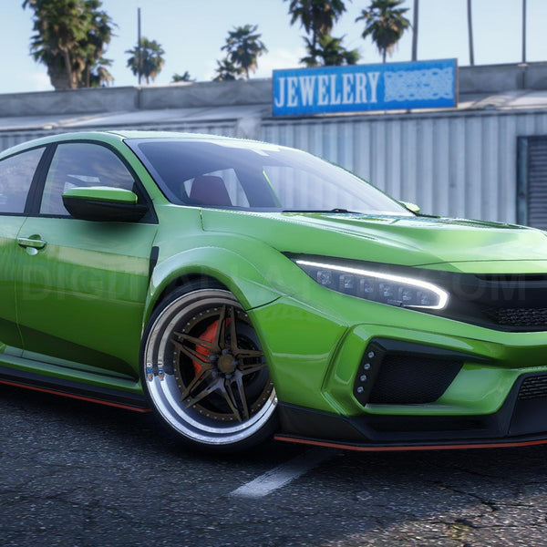 Honda FK8 Civic Type R Widebody RHD | Debadged | Custom Sound | Template