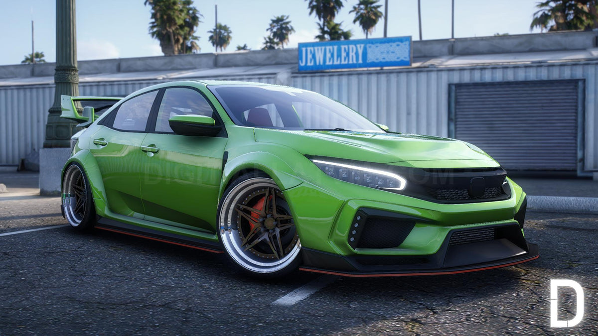 Honda FK8 Civic Type R Widebody RHD | Debadged | Custom Sound | Template