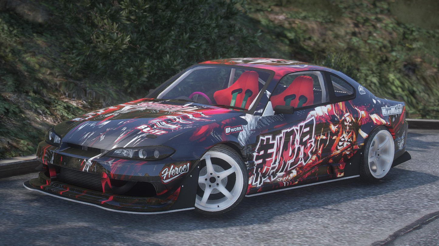 Nissan Silvia S15 Naoki Drift | Debadged | Template