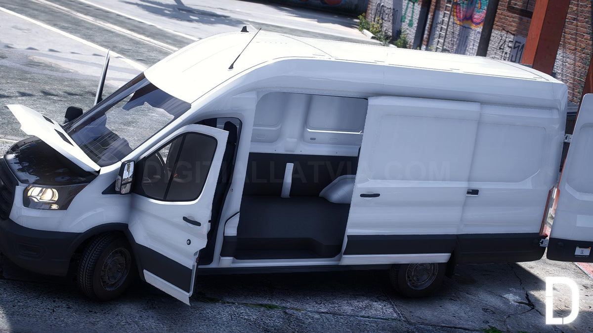 Ford Transit 350 LWB High Roof 2023 | Debadged | Template