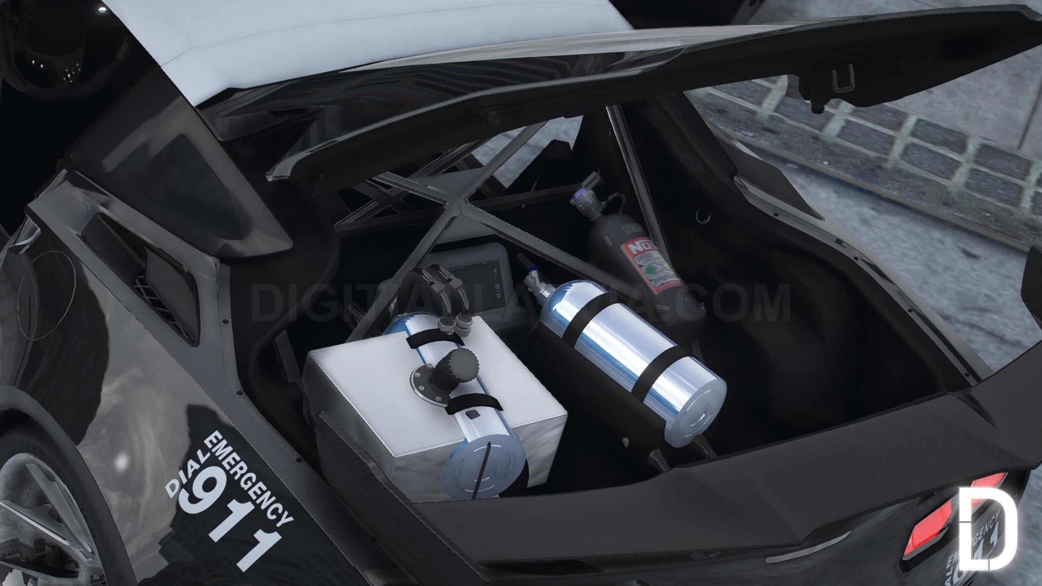 Chevrolet Corvette C7 Police | Debadged | Template