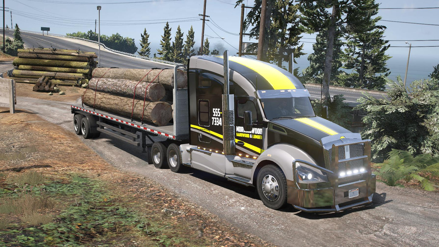 Kenworth T680 2016 | Debadged | Template