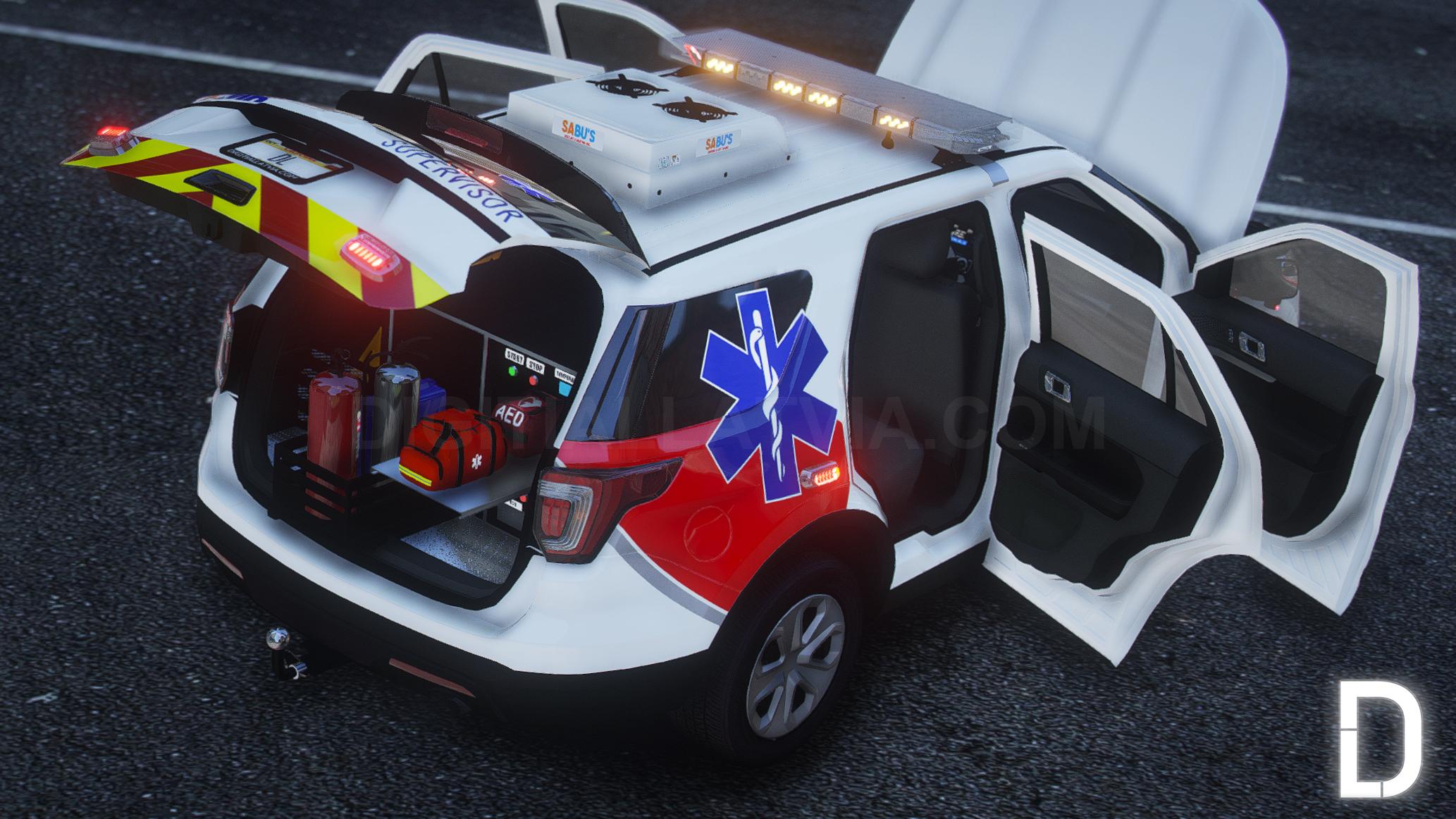 Ford Explorer 2016 EMS AMR | Debadged | Template