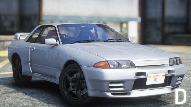 Nissan Skyline GTR R32 Rechtslenker | Embleme entfernt | Tuning | Vorlage