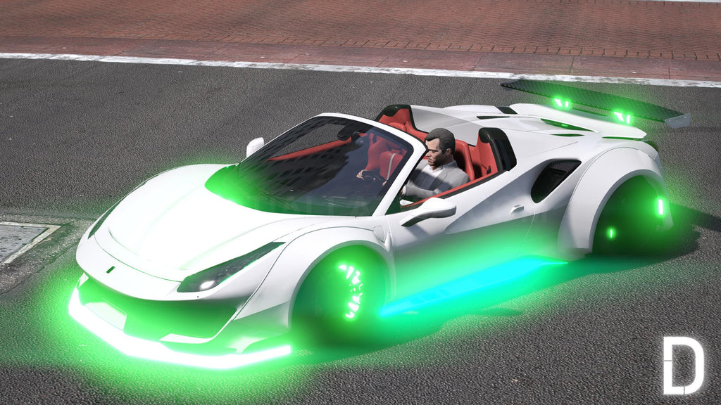 Ferrari 488 Spyder Widebody Animated | Debadged