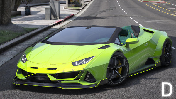 Lamborghini Huracan Animated Cabrio Prior | Debadged