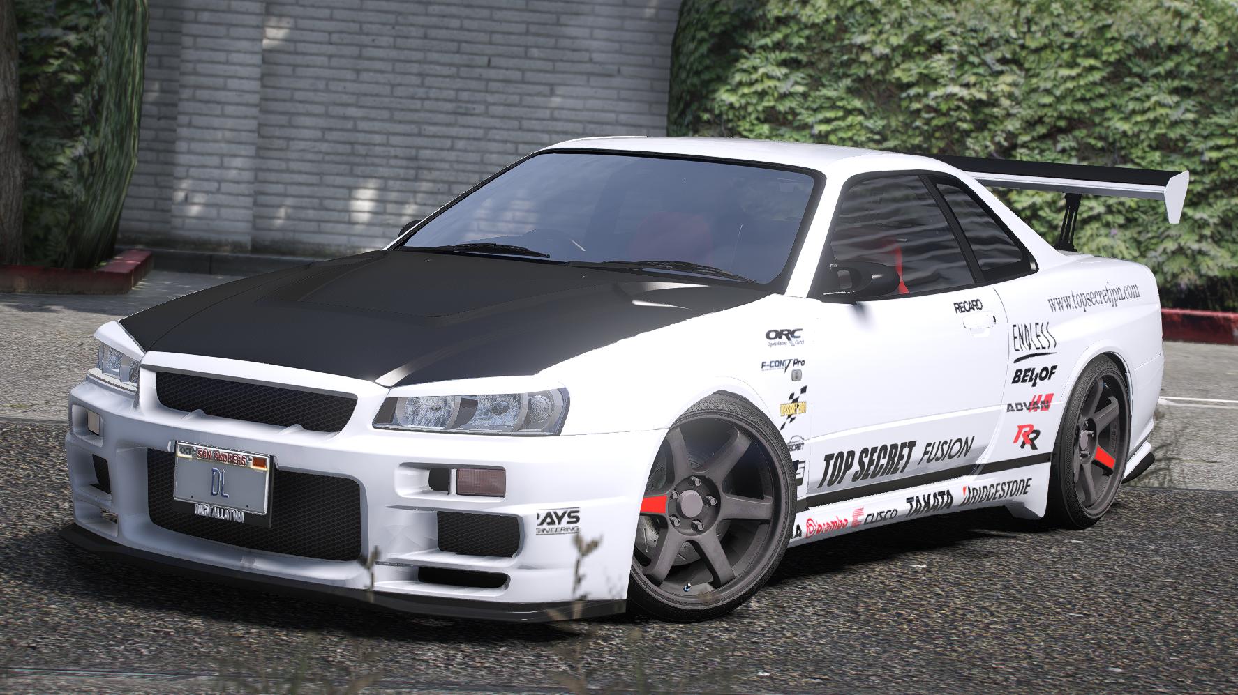 Nissan Skyline GTR R34 RHD | Debadged | Tuning | Template