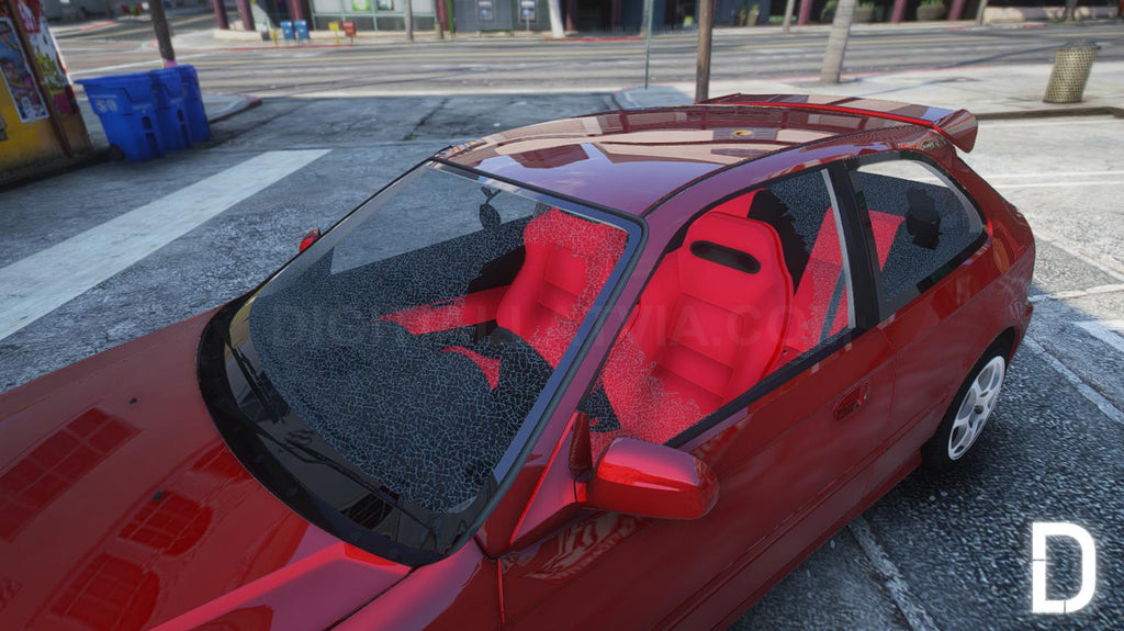 Honda Civic EK9 Type R | Embleme entfernt | Tuning | Vorlage