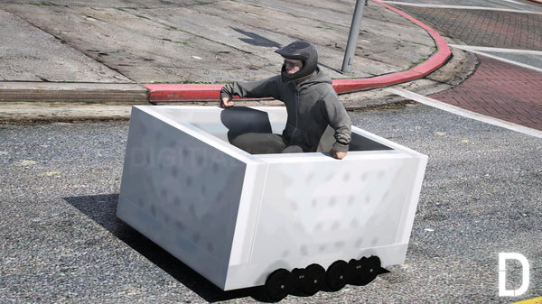 Minecraft Steve + Minecart