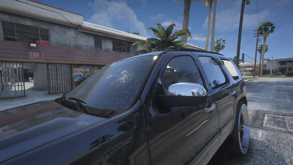 Chevrolet Tahoe LTZ 2014 Donk | Debadged | Template