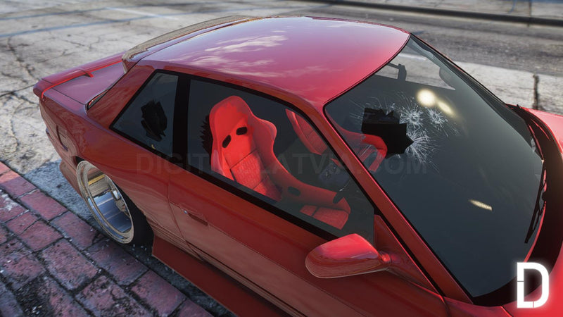 Nissan Silvia S13 Stunted | Embleme entfernt