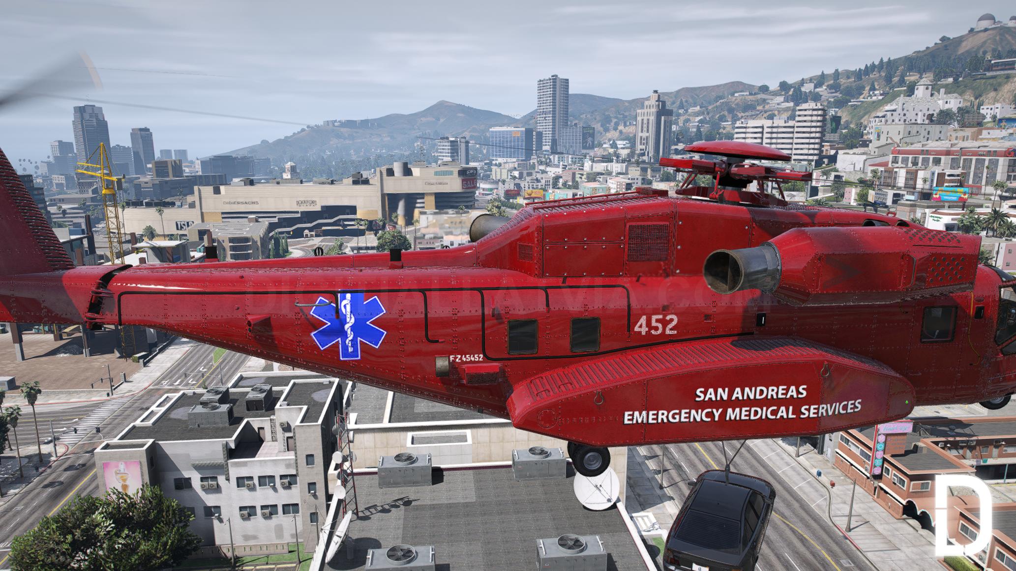 Buckingham DH-7 Iron Mule EMS Helicopter | Template