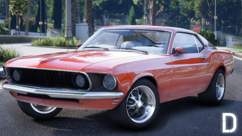 Ford Mustang Boss302 1969 | Debadged | Template