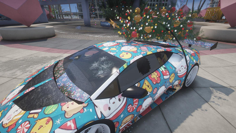 Lamborghini Huracan Twin Turbo Weihnachten | Ohne Emblem | Benutzerdefinierter Sound | Vorlage