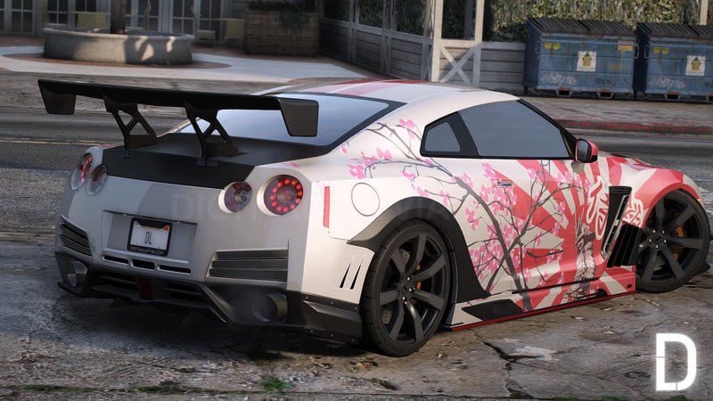 Nissan GT-R R35 2012 Rechtslenker | Embleme entfernt | Tuning | Vorlage | Benutzerdefinierter Sound