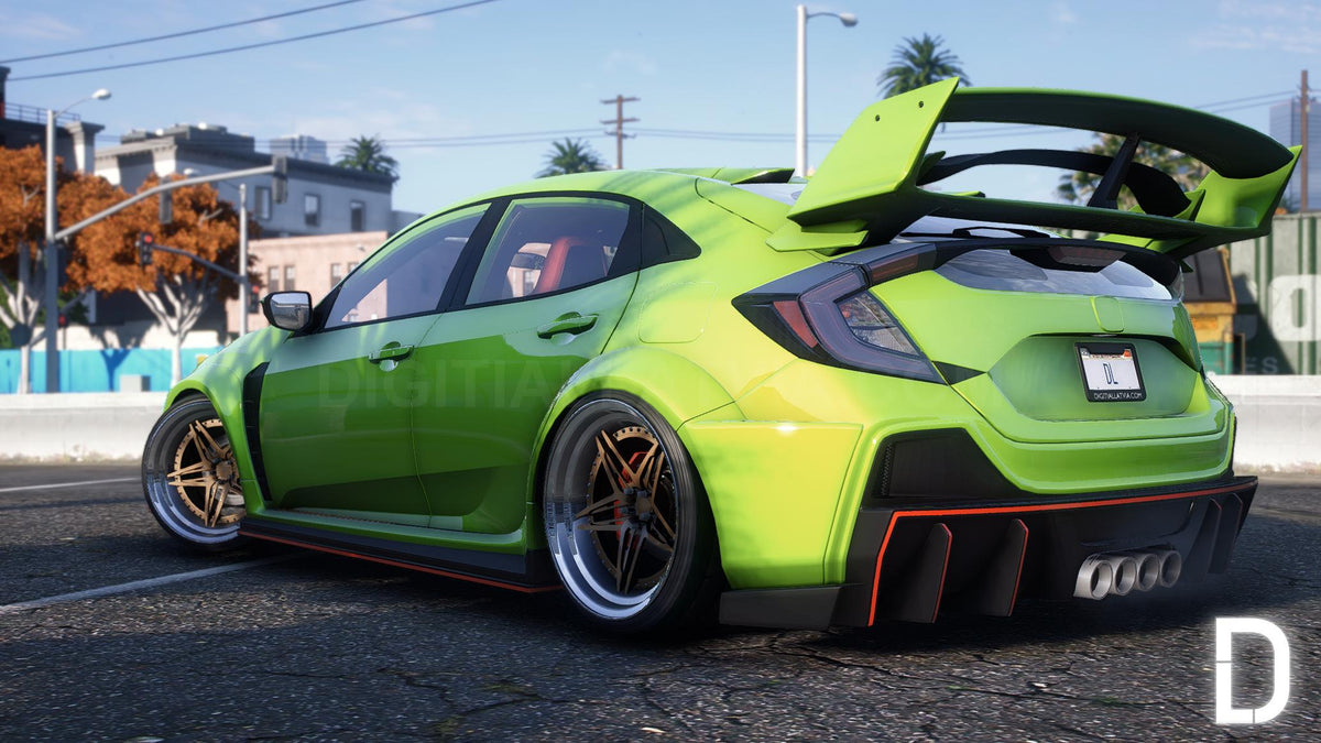 Honda FK8 Civic Type R Widebody RHD | Debadged | Custom Sound | Template