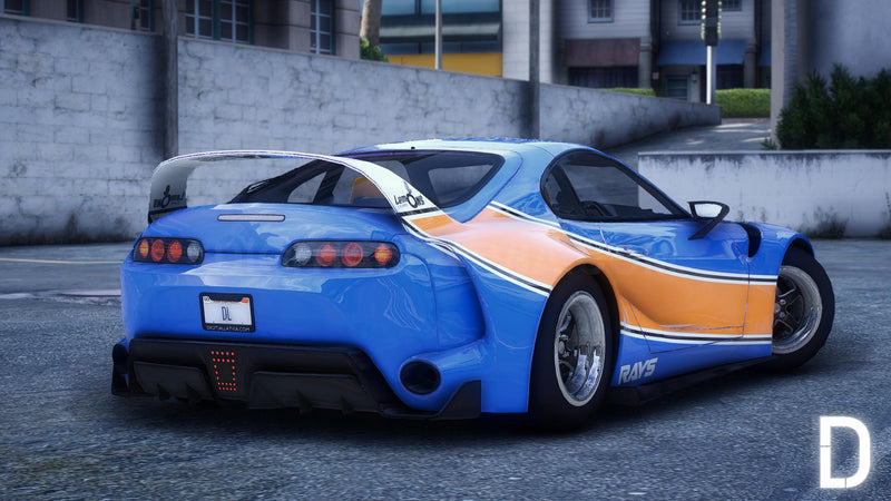 Toyota Supra A80 Mk4 Widebody RHD | Debadged | Template