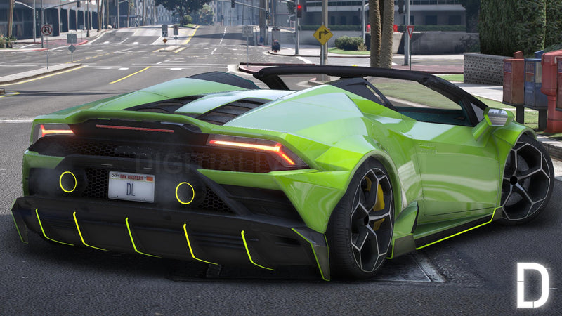Lamborghini Huracan Animated Cabrio Prior | Abzeichen entfernt