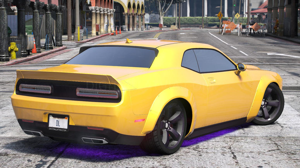 Dodge Challenger 2016 | Debadged | Tuning | Template