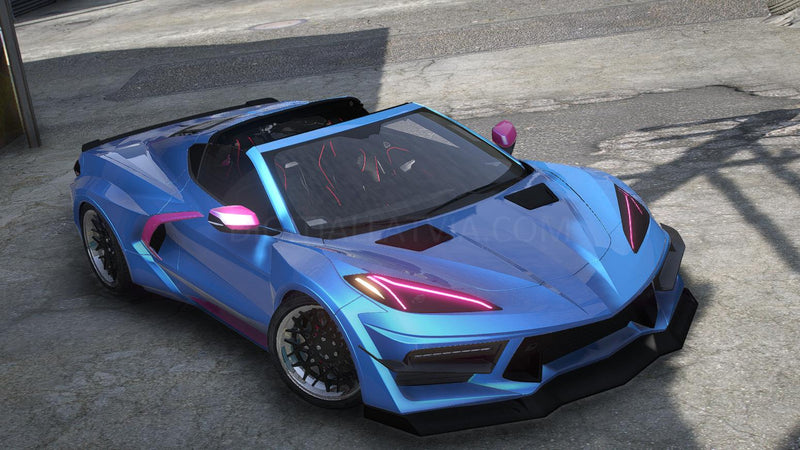 Chevrolet Corvette C8 | Debadged | Template