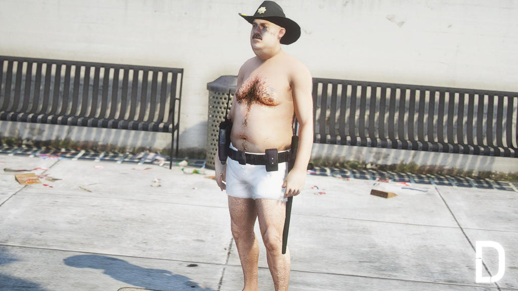 Fat Police Sheriff