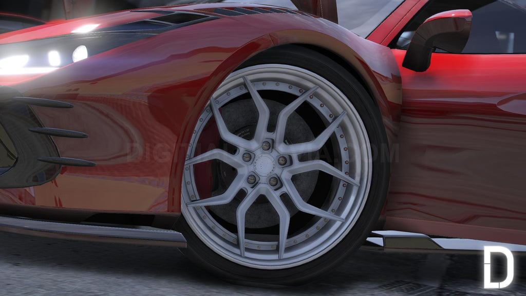 Ferrari F8 Tribute | Ohne Embleme | Vorlage | Benutzerdefinierter Sound