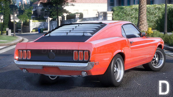Ford Mustang Boss302 1969 | Debadged | Template