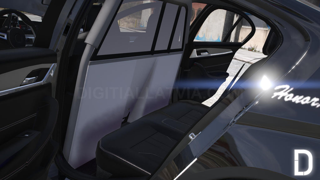 BMW M5 F90 2019 Police | Debadged | Template