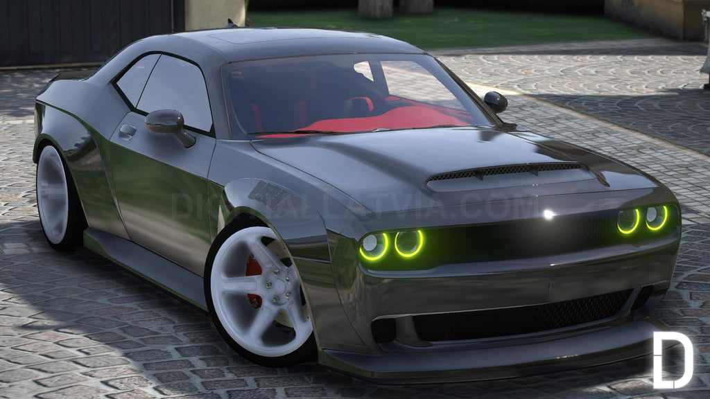 Dodge Challenger SRT Demon Widebody | Debadged | Template