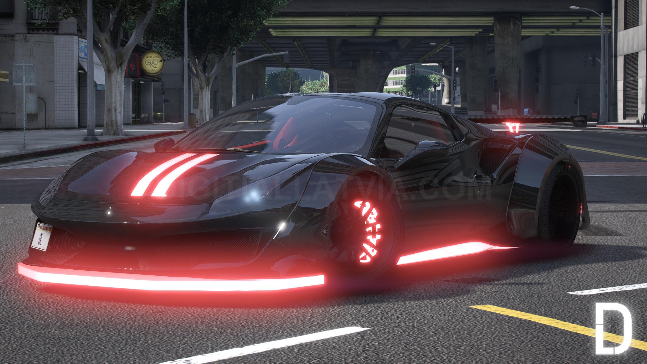 Ferrari 488 Spyder Widebody Animated | Debadged