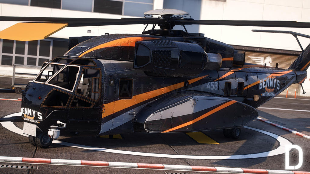 Buckingham DH-7 Iron Mule Bennys Helicopter | Template