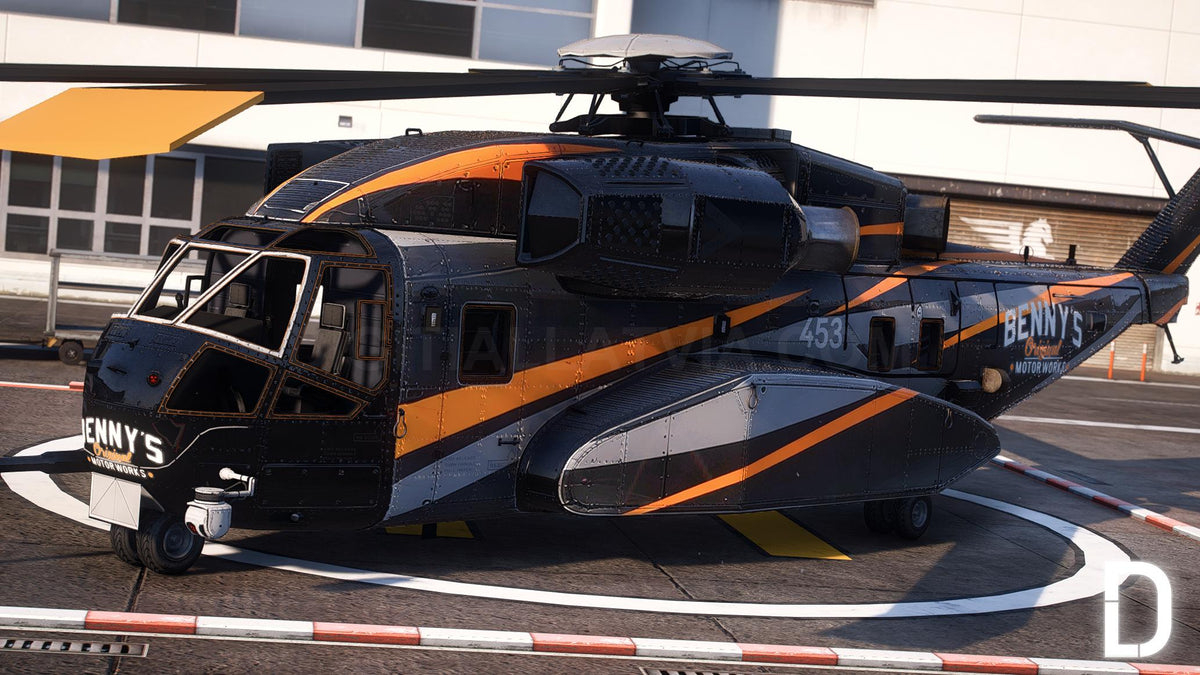 Buckingham DH-7 Iron Mule Bennys Helicopter | Template