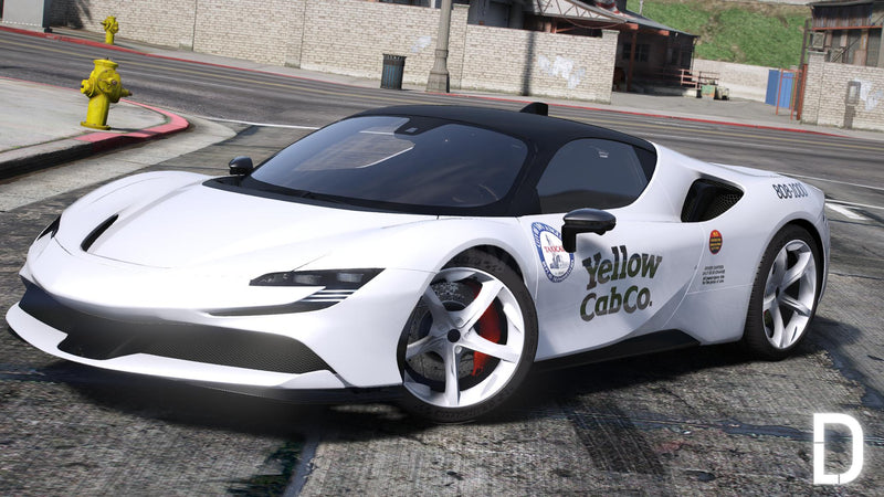 Ferrari SF90 TAXI | Debadged | Template