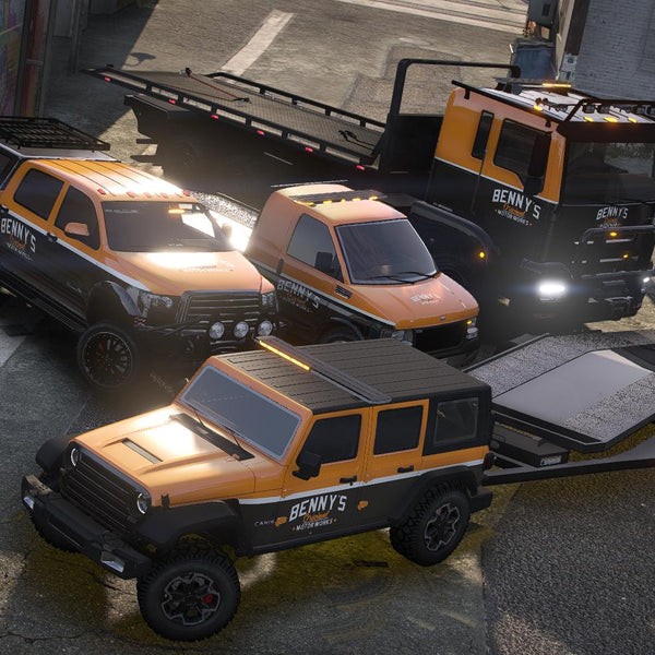 Benny's Mechanics Tow Vanilla Pack | 5 Vehicles | Templates