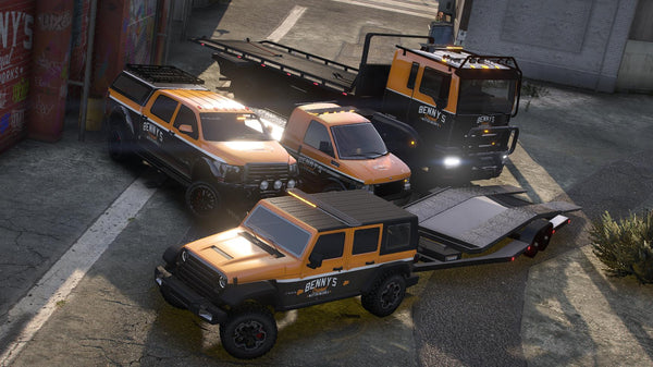 Benny's Mechanics Tow Vanilla Pack | 5 Vehicles | Templates
