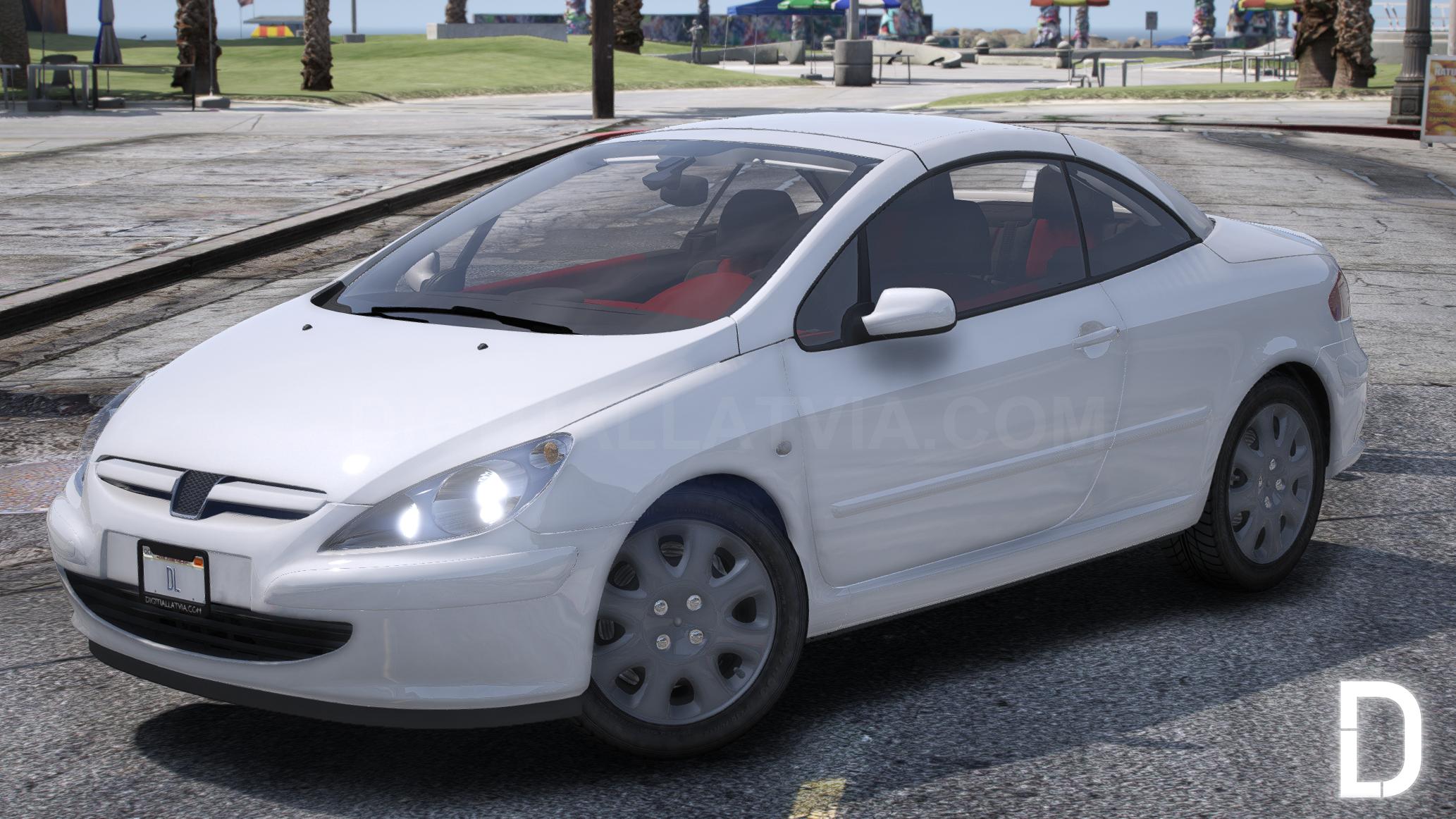 Peugeot 307 Coupe Cabriolet 2004 | Debadged | Animated Roof